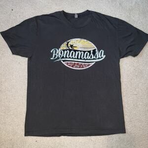 Joe Bonamassa “BONA-SURFER” Gray Shirt Large Bona Surfer Hawaii Island Beach Sun